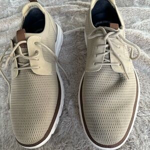 Men's Beige Lace-Up Shoes